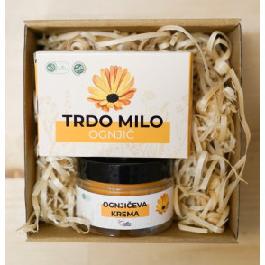 Darilni paket - ognjičeva krema in milo