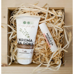 Darilni paket - krema za roke in mazilo za ustnice
