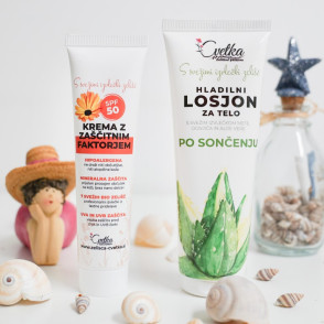Spf50 krema in losjon po sončenju