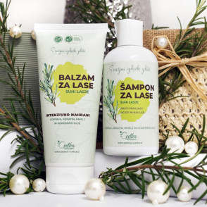 Šampon in balzam za suhe lase - komplet
