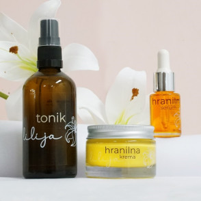 Hranilni serum, krema in tonik lilija - osebna kolekcija Coolmamacita